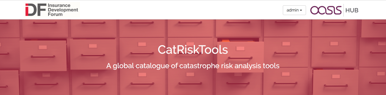 IDF CatRiskTools Website Banner